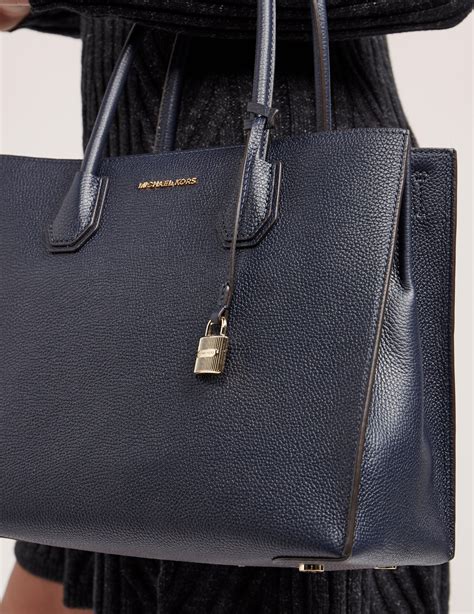 michael kors navy blue crossbody|michael kors blue tote bag.